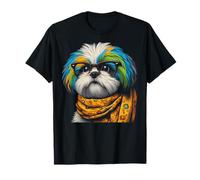 Shih Tzu Ritratto per Shih Tzu Dog Pet Amante Maglietta