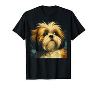 Shih Tzu Ritratto per Shih Tzu Dog Pet Amante Maglietta