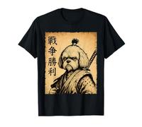Shih Tzu Samurai Cane Divertente Vintage Maglietta