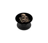 Shih Tzu Scheletro Abbracciare Gotico Amante Cane Arte PopSockets PopGrip Adesivo