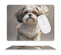 Shih Tzu Tappetino per mouse impermeabile e antiscivolo, tappetino per mouse da gioco, portatile, comodo tappetino per mouse per desktop, casa, ufficio, laptop