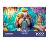 Shih Tzu with Accessories in A Magical Realm Puzzle Da 1000 Pezzi Cute Pet Dog Ottimo Regalo Per Anziani, over 65, Adulti E Bambini 52x38cm/1000pcs
