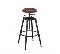 Shihan-2015 Sgabelli Cucina Leather Bar Stool Swivel Bar Restaurant Lift High Chair Brown Sgabello Alto