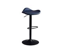 Shihan-2015 Sgabelli Cucina Sedia da bar alla moda Il seggiolone in ferro può sollevare e girare Sgabello alto di lusso leggero Sgabelli da bar moderni con schienale semplice Sgabello Alto(Blue)