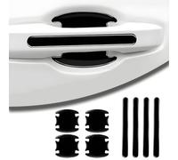 SHIHUAFADACAI 8 Pezzi Pellicola Protettiva Auto Pellicole Maniglia per Jeep Renegade 2025-2018, Silicone, Protezione Portiere, Adesivi Auto Esterni Protezione AntiGraffio, Nero