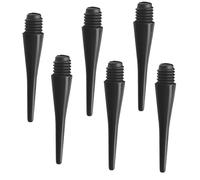 ShiJiuYou 100 PzPunte Freccette, Darts Punte Morbide per Freccette, Punte per Freccette in Plastica di Ricambio con Filettatura 2BA(Nere)