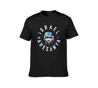 SHIKAIQI Israel Adesanya The Last Stylebender City Kickboxing Number Men's T-Shirt Tee Black XL