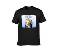 SHIKAIQI Little House On The Prairie T-Shirt Graphic Tee Printed Top Mens Shirt Black 3XL