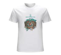 SHIKAIQI Men's Blue Oyster Cult Fire of Unknown Origin T-Shirts White L