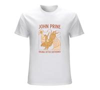 SHIKAIQI Men's John Prine Bitter Southerner T-Shirts White XL
