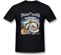 SHIKAIQI Men's The Moody Blues A Question of Balance Tees Casual T Shirt Print Tops Black L