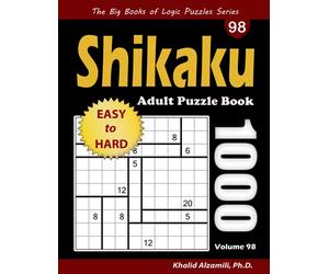 Shikaku Adult Puzzle Book: 1000 Easy to Hard Divide by Box Puzzles