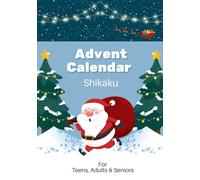 Shikaku Christmas Countdown: 25 Full-Color Advent Calendar Puzzles for Teens, Adults & Seniors - 7×10″, 60-Page Book with Complete Solutions