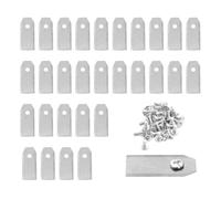 Shiketong Lama for Tagliaerba, Taglierina Sostitutiva for Tagliaerba, for Strumenti for Rasaerba Robotizzati da Giardino(30pcs Sliver)