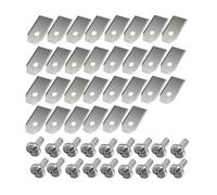 Shiketong Lama for Taglierina, Compatibile con Husqvarna, Automower, Compatibile con Gardena, Ricambio in Acciaio Inossidabile, Parte dello Strumento di Riparazione del Tosaerba(30PCS Silver)