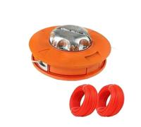 Shiketong Universal M10 Aluminum Nylon Brush Mower Bump Spool Grass Trimmer 2 Lines Cutter Head Thread Line String Saw Strimmer Garden Lawn Mower Blade(1ser)