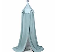 SHIKUN Colore Cucitura Rotonda Letto a Cupola Baldacchino Zanzariera Tenda da Letto Tenda per Bambini Decorazione Cameretta per Ragazzi, Ragazze, Letto per Bambini