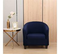 SHILINTONG Coprisedia elasticizzato per sedia da club - 1 pezzo - Tessuto Jacquard Stretch Anti-Pilling - Lavabile in lavatrice - Misura universale (soggiorno, bar, bancone)