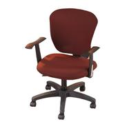 SHILINTONG Coprisedia per sedia da ufficio e computer Coprisedia girevole 2 pezzi Universale Jacquard Farbic Rimovibile Lavabile Antipolvere (Coffe)