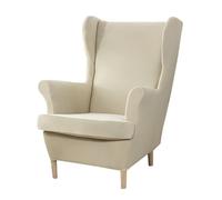 SHILINTONG Coprisedia Wingback Set di 2 pezzi Coprisedia in spandex elasticizzato con fondo elastico, protettore di mobili antiscivolo per soggiorno, camera da letto (per sedie 31-36")