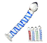 SHILISHAONV Butt Plug in Vetro Di Cristallo Per Donne Plug Anale Diametro 3,4 Cm Dildo Palline Anali A Spirale Con Base Per Dildo Masturbatore Giocattoli Sessuali Anali Per Principianti,B