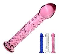 SHILISHAONV Dildo Di Cristallo Per Le Donne Plug Anale 3,2 * 16,5 * 2,6Cm Dildo Anale Plug Anale A Spirale Con Base Per Butt Plug Masturbatore Anale Giocattoli Del Sesso Per Principianti,B