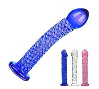 SHILISHAONV Dildo Di Cristallo Per Le Donne Plug Anale 3,2 * 16,5 * 2,6Cm Dildo Anale Plug Anale A Spirale Con Base Per Butt Plug Masturbatore Anale Giocattoli Del Sesso Per Principianti,A