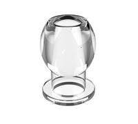 SHILISHAONV Giocattolo da massaggio con design cavo in silicone trasparente, design del coperchio in silicone, diametro 40/45/50 mm,Clear,L