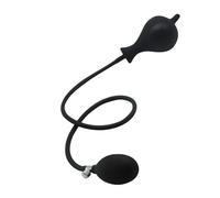 SHILISHAONV Giocattolo gonfiabile in silicone nero per massaggi domestici, impermeabile aggiornato, fino a 9,5 cm di diametro,Nero
