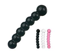 SHILISHAONV Plug Anale in Cristallo Per Le Donne Butt Plug 16,5 * 3,4 * 2,9Cm Brocca Dildo Perline Anali Doppio Dildo Dilatatore Dell'ano Giocattoli Sessuali Per Principianti,Nero
