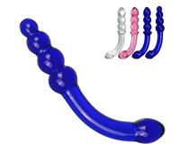 SHILISHAONV Plug Anale in Cristallo Per Le Donne Butt Plug 18 * 3 * 2Cm Giocattoli Del Sesso Anale Perline Anali Doppio Dildo Masturbatore Giocattoli Del Sesso Anale Per Adulti,D