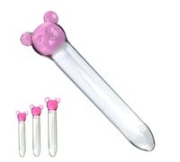 SHILISHAONV Plug Anale in Cristallo Per Le Donne Butt Plug Diametro 2/2,5/2,8Cm Dildo Dildo Anale Di Piccole Dimensioni Espansore Anale Anale Sex Toys Donne/Principianti/Coppie,Clear,S