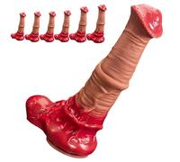 SHILISHAONV Plug Anale in Morbido Silicone Liquido Butt Plug Molto Forte E Realistico Anal Plug Anale Diametro 5/5,2/5,8/6,2/7,7 Cm Dildo Con Ventosa Giocattoli Sessuali Femminili,Flesh,XL+XXL+XXXL