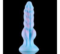 SHILISHAONV Puntelli professionali per massaggi in silicone blu, delicati e resistenti, comodi da indossare, lunghi 17,6 cm,Blu