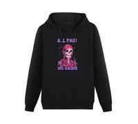 SHILIU YARD all Pain No Gains Men's Hoodies Unisex Black Cotton Print Pullover Sweatshirts 3XL