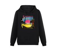 SHILIU YARD Hawkwind Warrior On The Edge of Time Men's Hoodies Unisex Black Cotton Print Pullover Sweatshirts XL