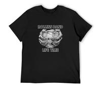 SHILIU YARD Rollins Band Life Time Men's Cotton T-Shirt Black Shirt Top Tee M