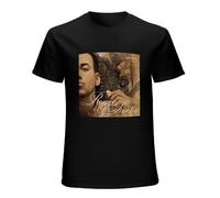 SHILIU YARD Romeo Santos Frmula Vol Men's Cotton T-Shirt Black Shirt Top Tee M
