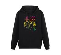 SHILIU YARD The B-52S Cosmic Thing Group Men's Hoodies Unisex Black Cotton Print Pullover Sweatshirts S