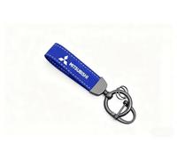 SHILONGBAIHUO 1 Pezzi Portachiavi Auto per Mitsubishi L200 Ⅴ Club Cab 2015-2023, con Fibbia A D Anti-Smarrimento, Girevole A 360 Gradi, Regalo per Auto per Donne E Uomini,Blue