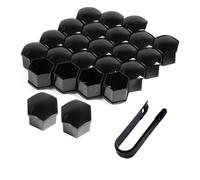 SHILONGBAIHUO 24 Pezzi Copridadi Ruota per Tesla Model Y Juniper 2025, Copri Bulloni Ruota Copertura Decorativa, Pneumatici Copribulloni Tappi per Ruote Auto,21mm