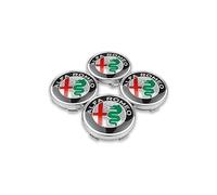 SHILONGBAIHUO 4 Tappi Coprimozzo per Alfa Romeo Giulietta (Type 940) 2015-2020 60mm, Tappo Cerchio Copri Ruota Hup Trim Auto Emblemi Cerchi Decorazione Accessori