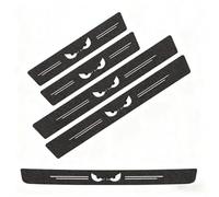 SHILONGBAIHUO 5 Pezzi Protezione per Davanzali per Porte Automobile per Ford Transit Custom I 2012-2023, Fibra di Carbonio Battitacco, Adesivo per Bagagliaio Auto Antiusura