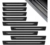 SHILONGBAIHUO 9 Pezzi Protezione per Davanzali per Porte Automobile per Ford Puma Gen-E 2025 to Present, Fibra di Carbonio Battitacco, Adesivo per Bagagliaio Auto Antiusura