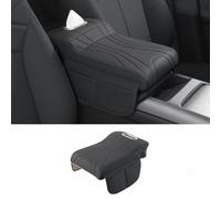 SHILONGBAIHUO Copertura Bracciolo Auto per Honda CRV Ex AWD 2019-2023 2024, Protezione Console Centrale Morbido Cuscino Imbottito Interni Accessori Tappetino,Black