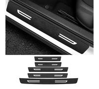 SHILONGBAIHUO Piastre di Protezione della Copertura soglia battitacco Auto per Hyundai Kona Hybrid SX2 2024 2025 Fibra di CarbonioBattitacco per Auto, Accessori Decorativi, 5 Pezzi