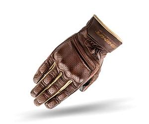 Shima AVIATOR LIGHT BROWN, Guanti da moto da uomo in pelle d'epoca (Marrone chiaro, L)