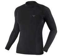 SHIMA BASECOOLER 2.0 - Camicia Termica da Uomo con Fibre Coolmax. Intimo Funzionale, Rinfrescante, Traspirante con Pannelli Mesh. (Nero, XL/XXL)