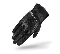 SHIMA BLAZE 2.0 - Guanti da moto da uomo, in tessuto, corti, estivi, con inserti in pelle, touchscreen, per città, moto, ventilati, leggeri (uomini, nero, S)