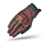 SHIMA CALIBER LADY Guanti Moto Donna - Guanti Classici, Rinforzato, Estiva, Vintage in Pelle con Protezioni Nocche e Dita, Assorbitori D'urto da Polso (Marrone, L)